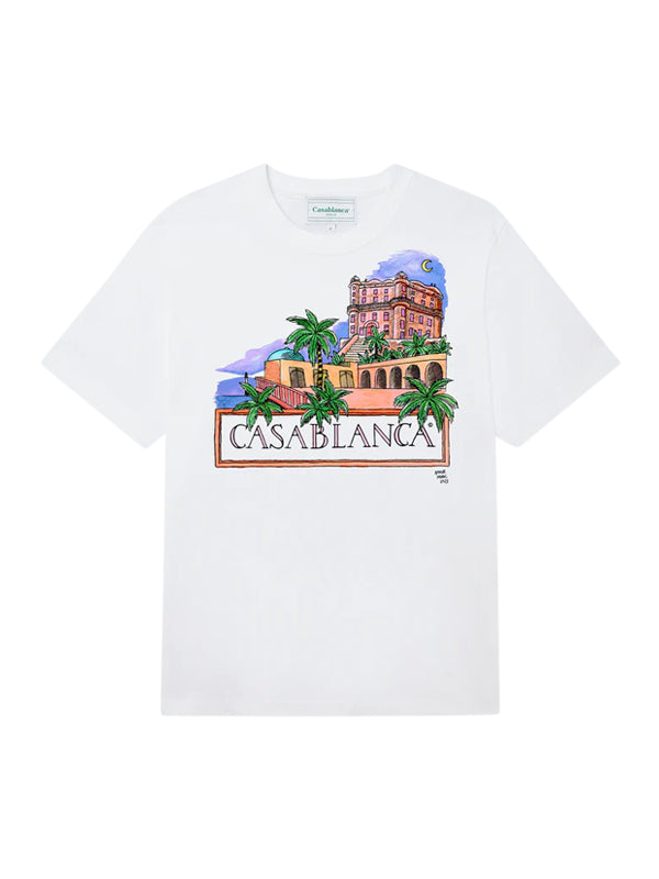 T-Shirt Blanc Casablanca Amour Maroc