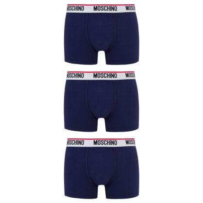 Boxer Moschino Underwear TriPack Bleu