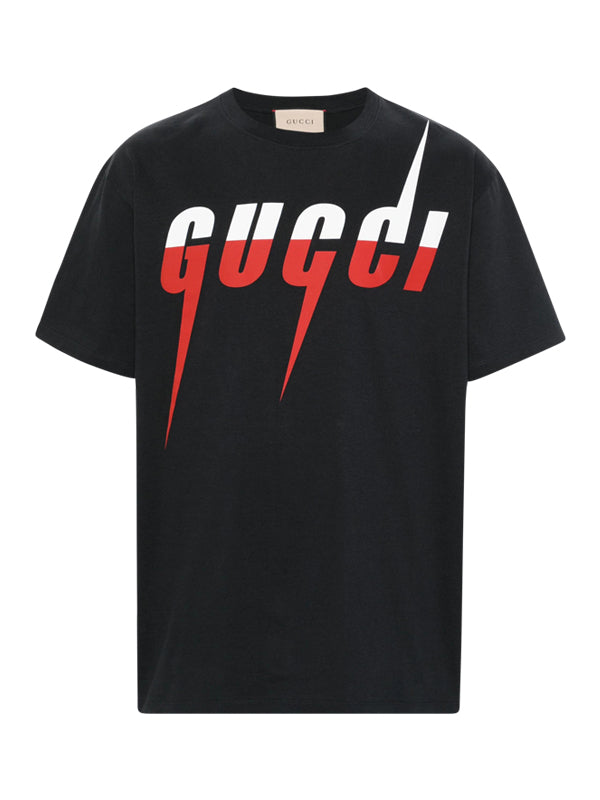 T-Shirt noir à imprimé Gucci Blade