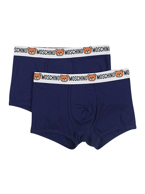 Boxer Moschino Underwear Teddy Bear BiPack Bleu