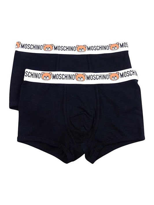 Boxer Moschino Underwear Teddy Bear BiPack Noir