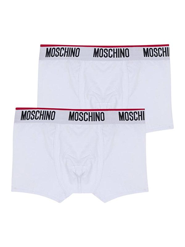 Boxer Moschino Underwear BiPack Blanc