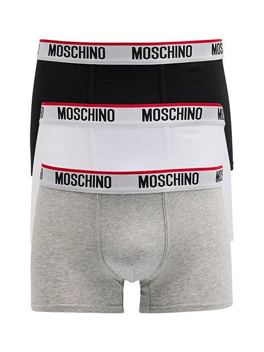 Boxer Moschino Underwear TriPack Blanc / Gris / Noir