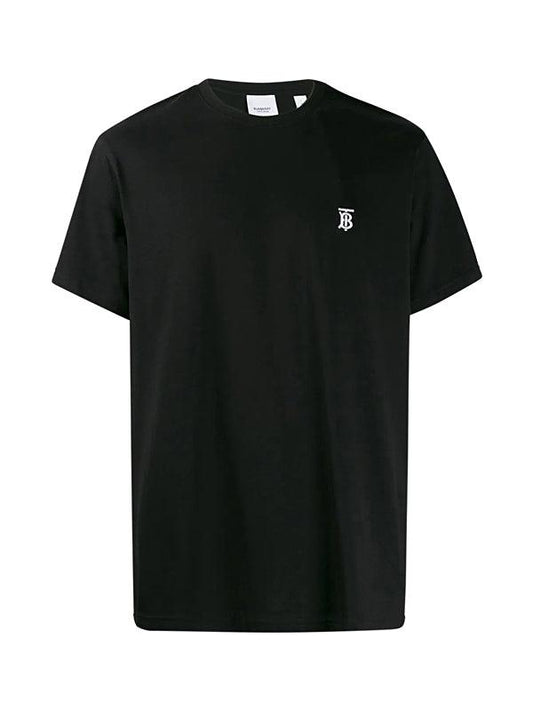 T-shirt Burberry noir à logo brodé 