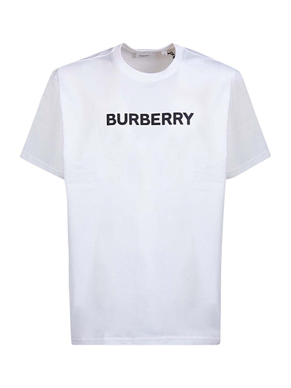 T-Shirt Burberry blanc à logo imprimé