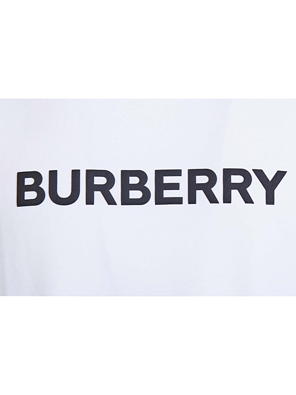 T-Shirt Burberry blanc à logo imprimé