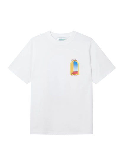 T-Shirt blanc Casablanca L'arche de Jour