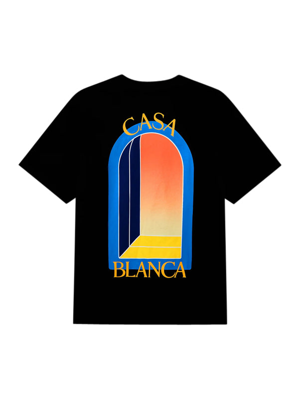 T-Shirt noir Casablanca L'arche de Nuit