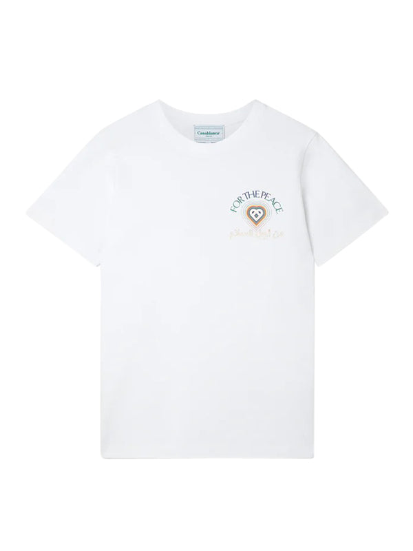 T-Shirt blanc Casablanca For the Peace