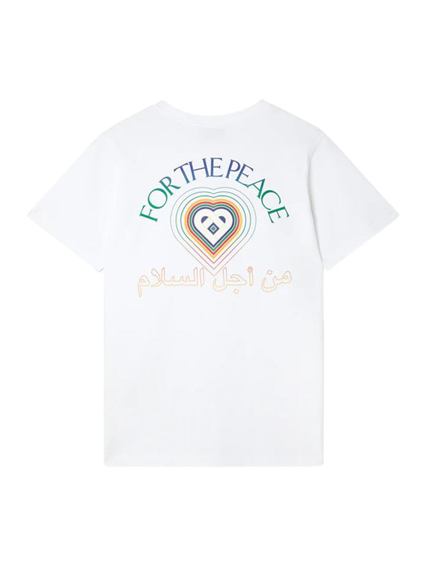 T-Shirt blanc Casablanca For the Peace