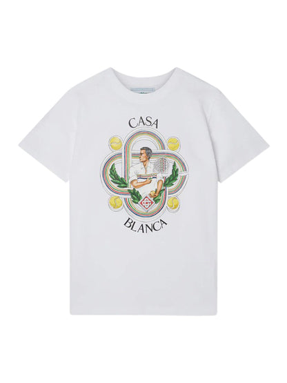 T-Shirt blanc Casablanca Le Joueur