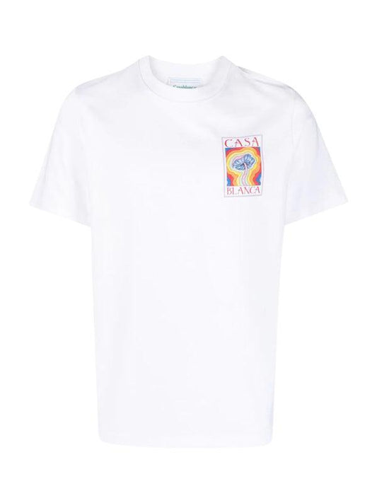 T-Shirt Casablanca blanc Mind Vibrations