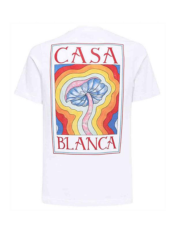 T-Shirt Casablanca blanc Mind Vibrations