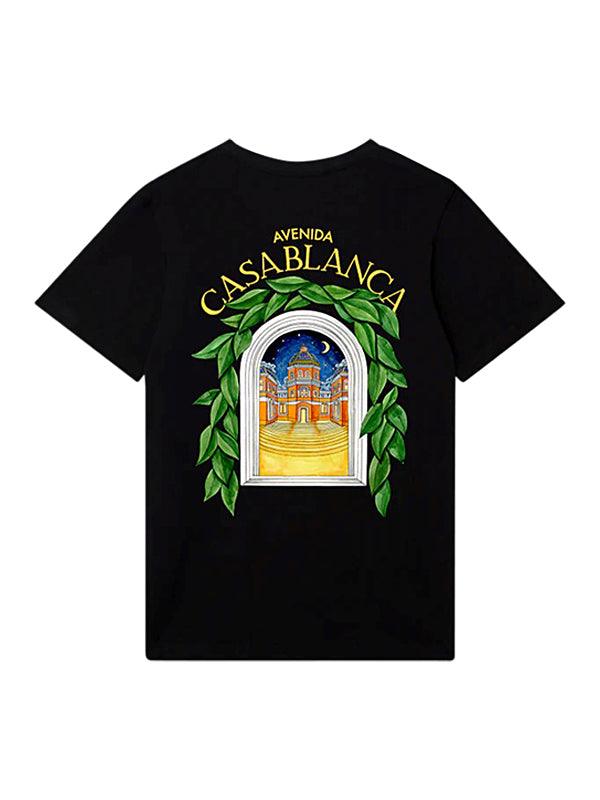 T-Shirt Casablanca noir Avenida