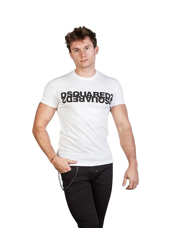 T-Shirt Dsquared2 blanc à logo