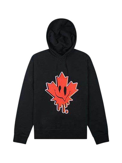 Hoodie Dsquared2 à feuille d'érable noir