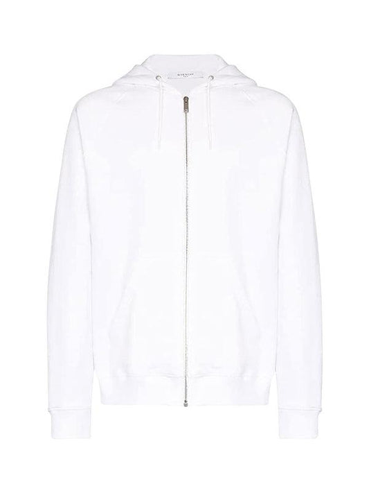 Hoodie Givenchy blanc signature logo brodé arc en ciel