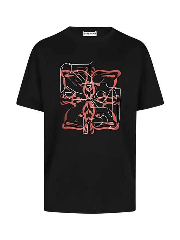 T-Shirt Givenchy noir à motif imprimé