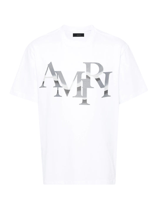 T-Shirt blanc Amiri imprimé chromé